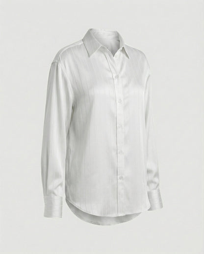 Damen Bluse Streifenmuster Elegantes Oberteil