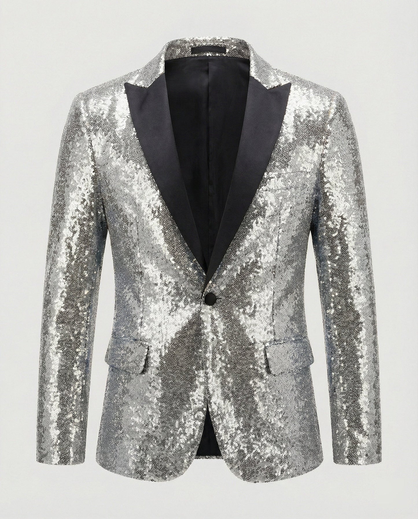 Herren Paillettenblazer Glitzer