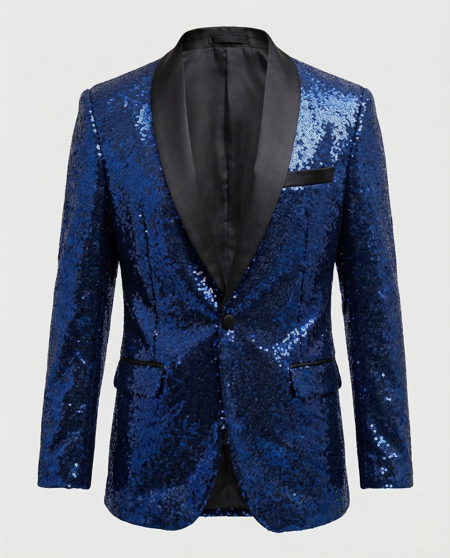 Herren Blazer Pailletten Glamour