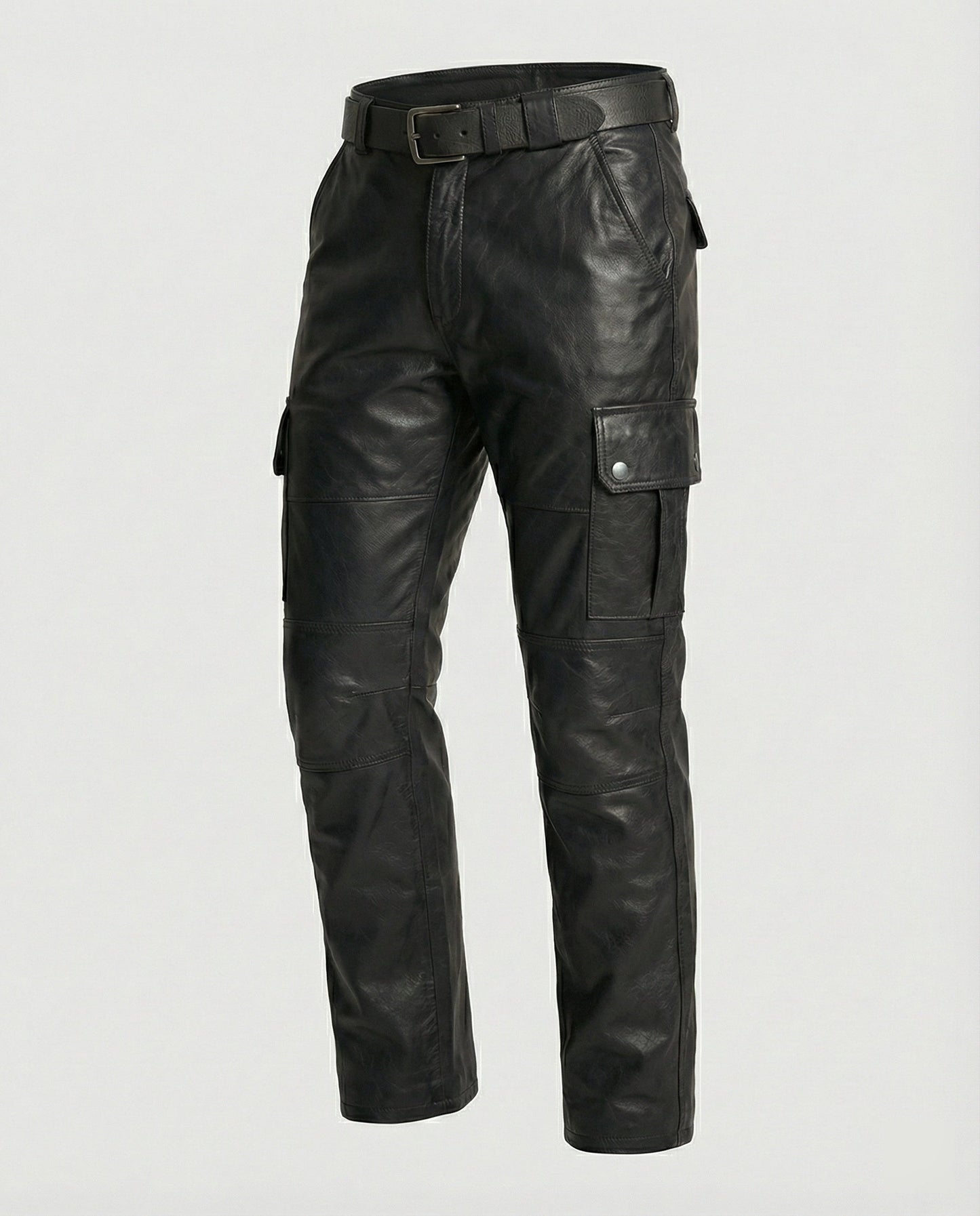 Herren Lederhose Cargo Robust Mit vielen Taschen