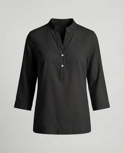 Damen Bluse Stehkragen Modern Eleganz