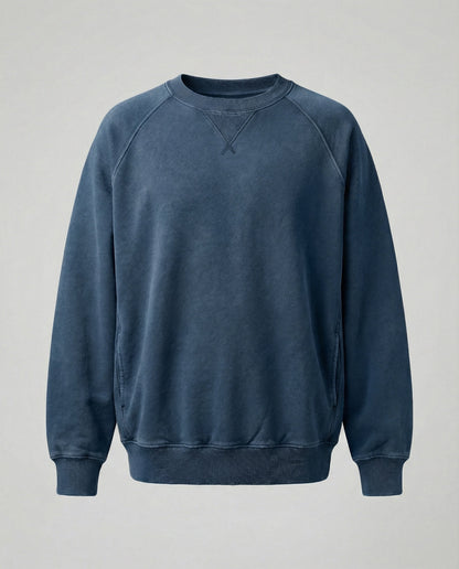 Kaschmir Sweatshirt Damen V-Ausschnitt Bequem Grau
