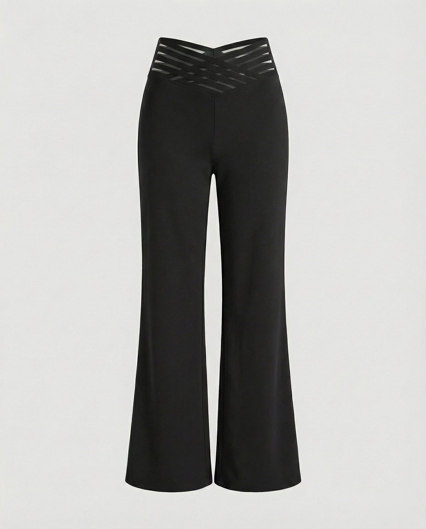 Damen Palazzo-Hose Bequem Mit Cut-Outs