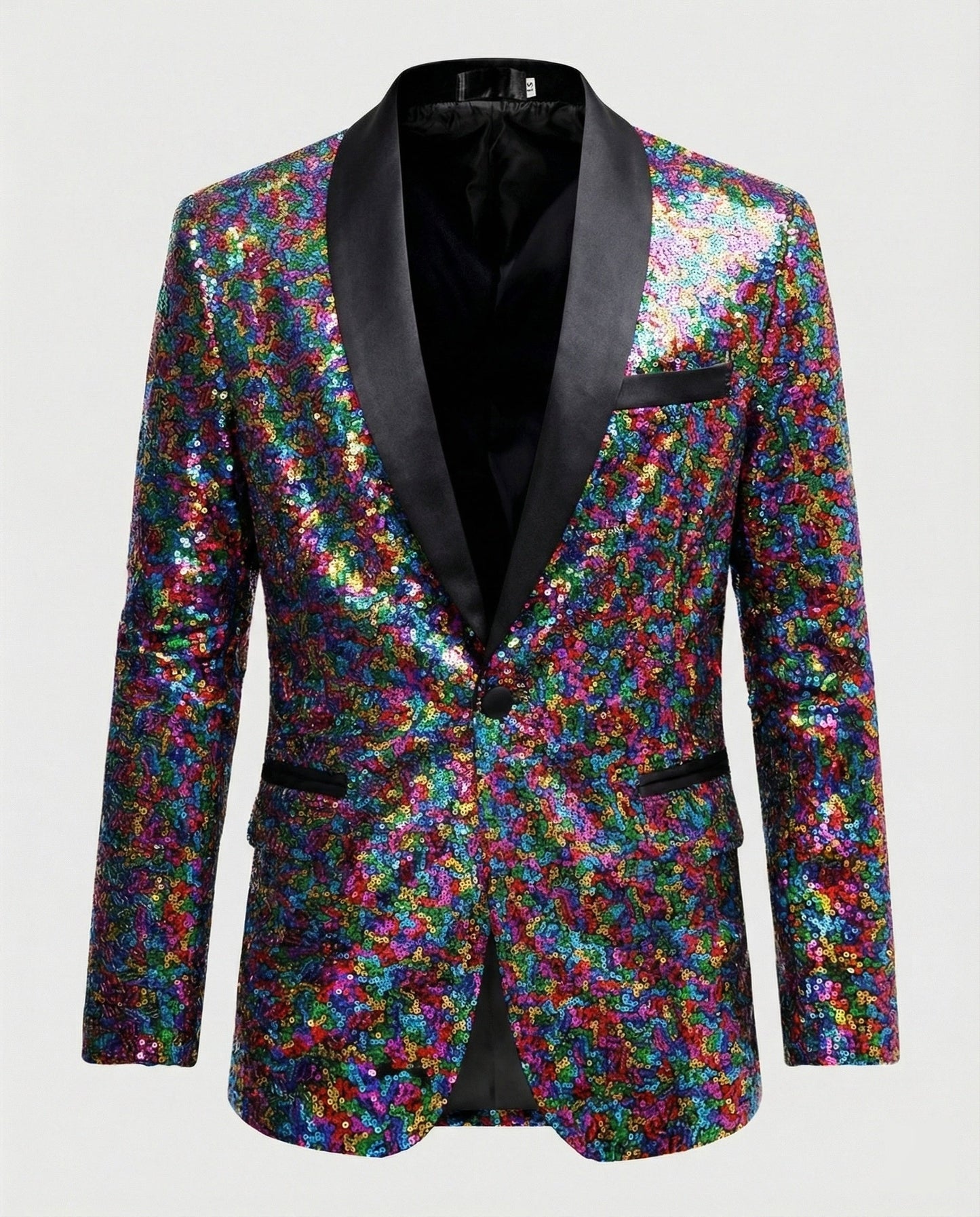 Herren Blazer Pailletten Glamour