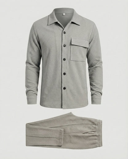 Herren Cardigan Strukturiert Großkaros Modern