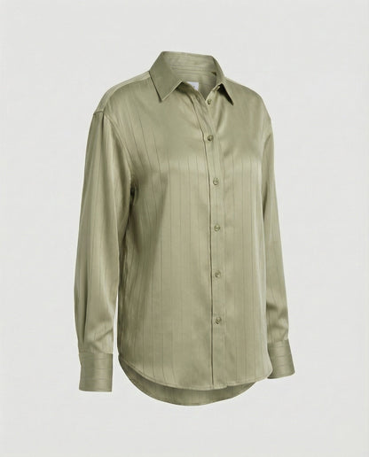 Damen Bluse Streifenmuster Elegantes Oberteil