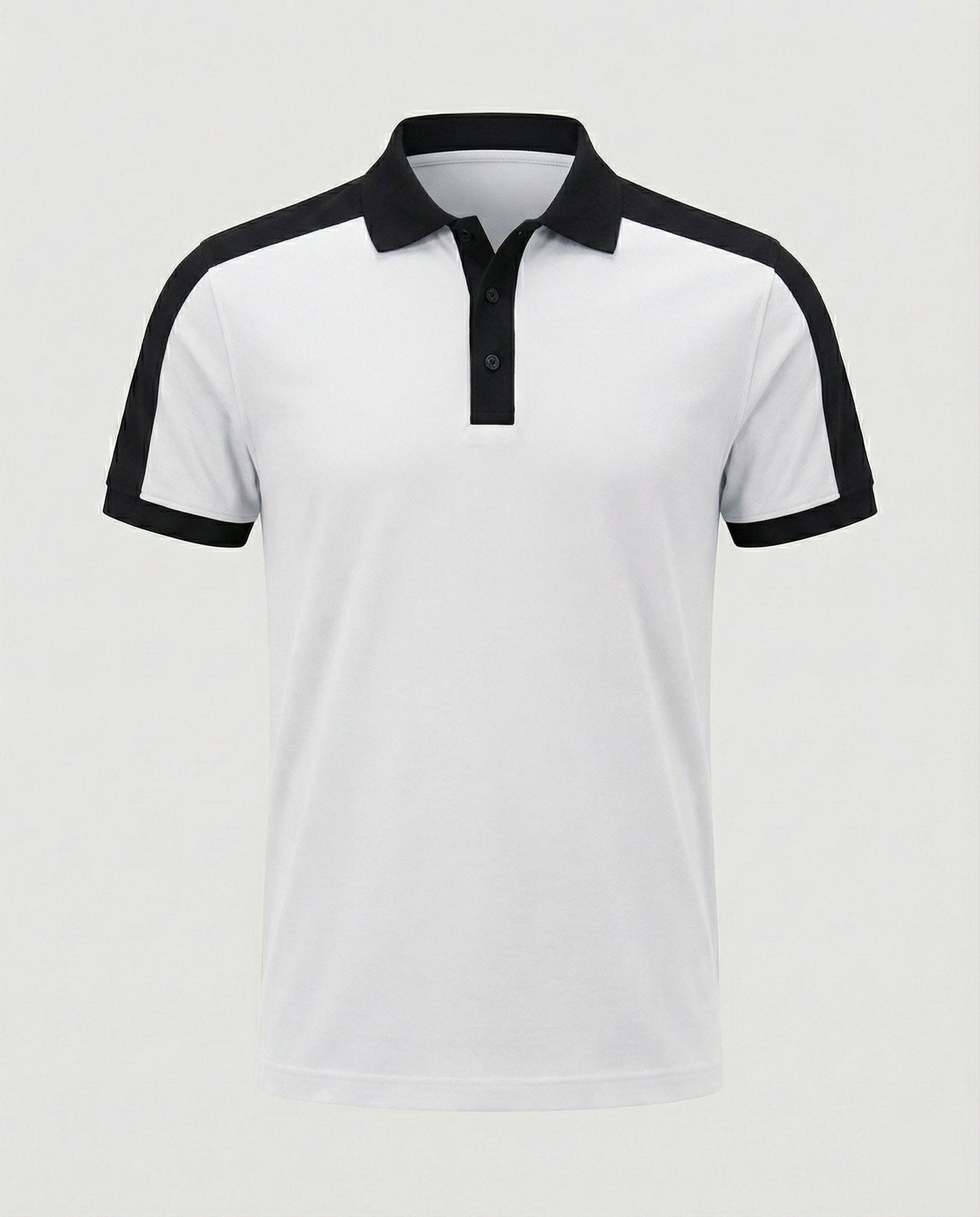Herren Poloshirt Slimfit Kontrastkragen Modern