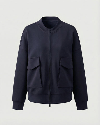Damen Bomberjacke Modern Vieltaschen