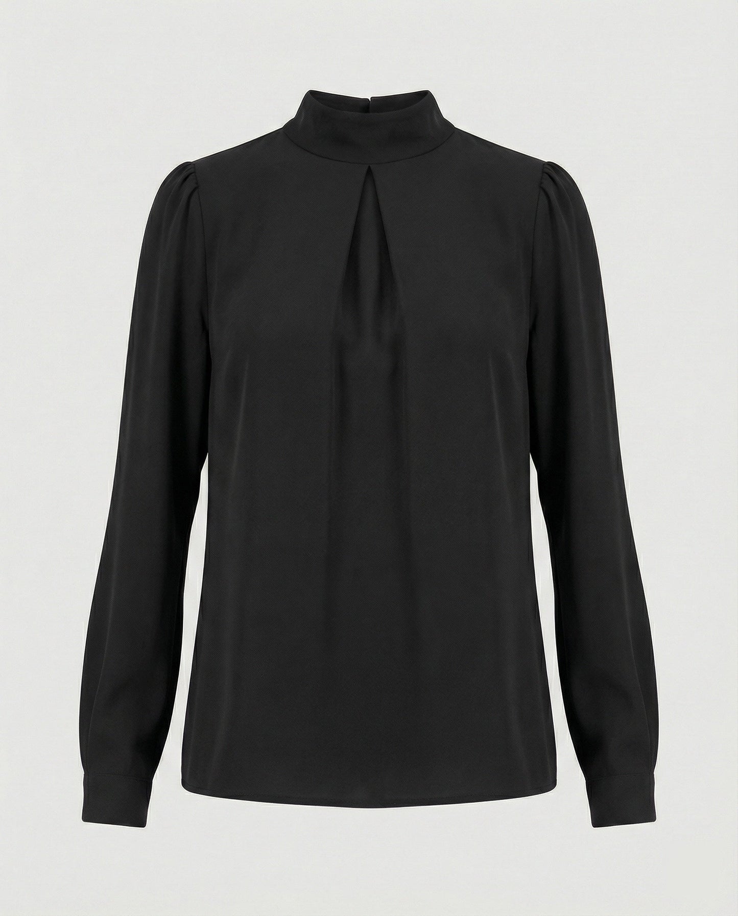 Damen Elegante Stehkragenbluse aus Spitze e Spitze