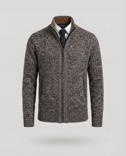 Herren Steppjacke Elegante Reißverschluss