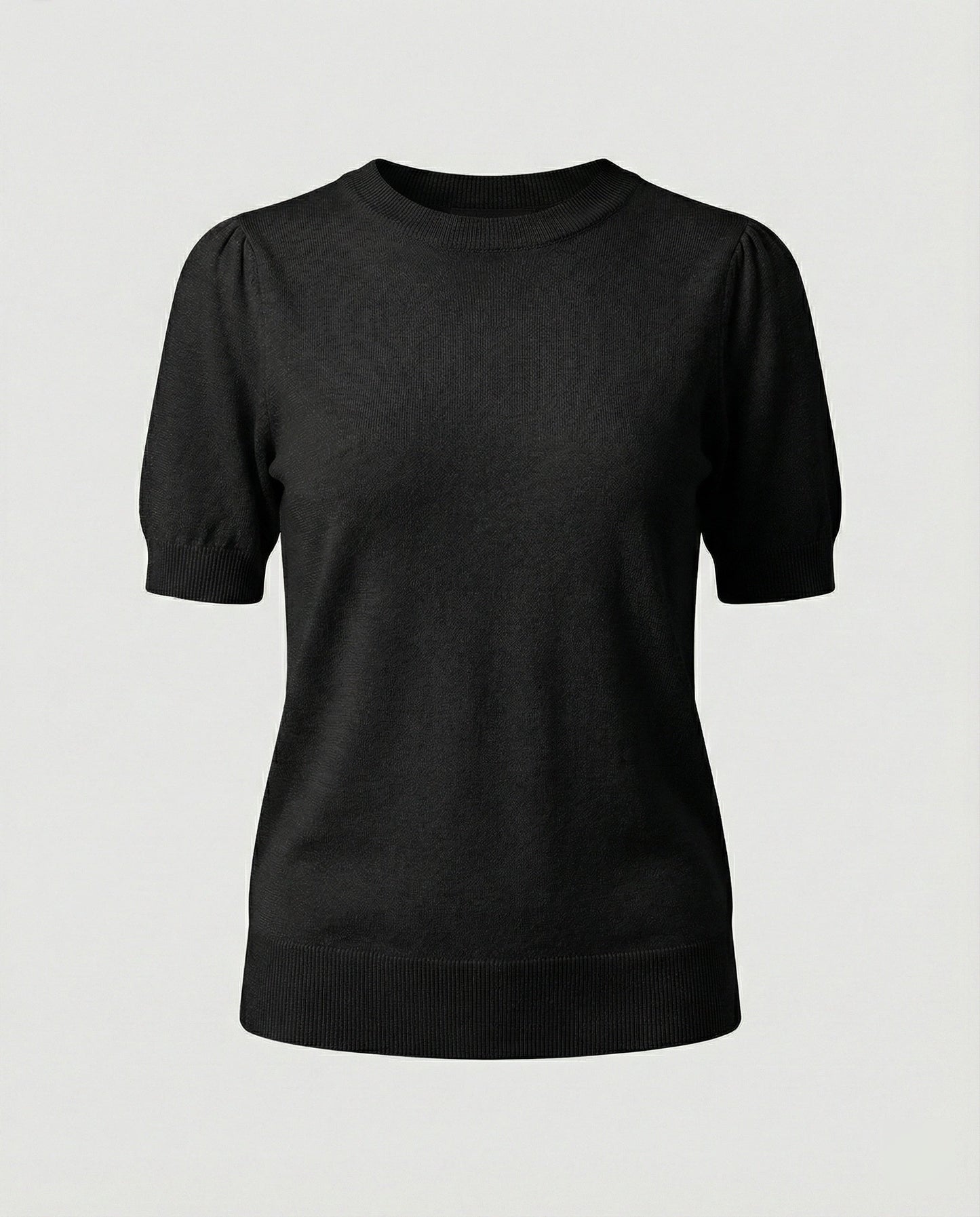 Damen Kurzarm-Pullover Baumwolle Modern