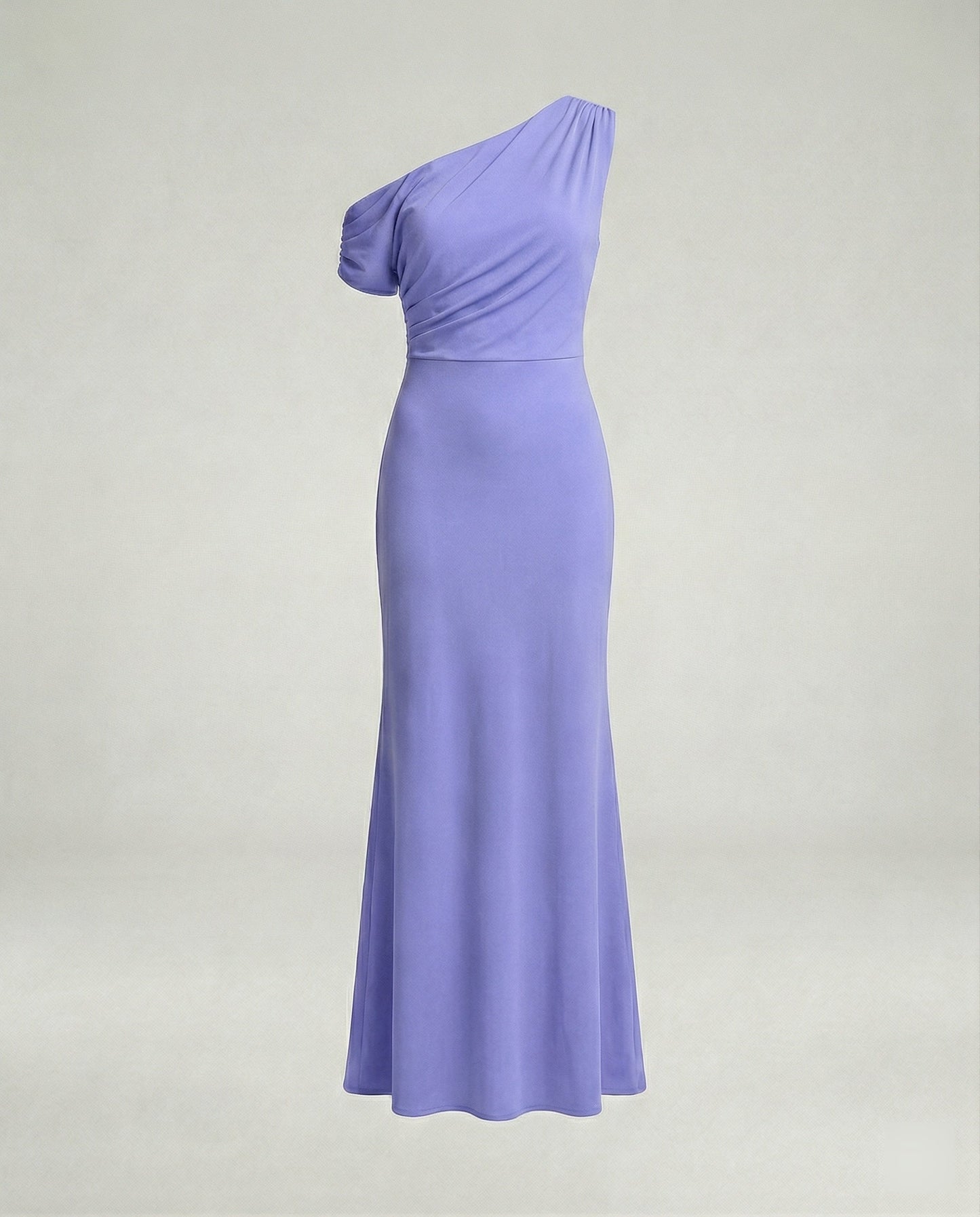 Elegantes Damen Abendkleid Figurbetont Asymmetrisch Lang