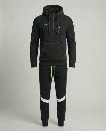 Herren Sportset Graue Hoodie Jogginghose Komfort