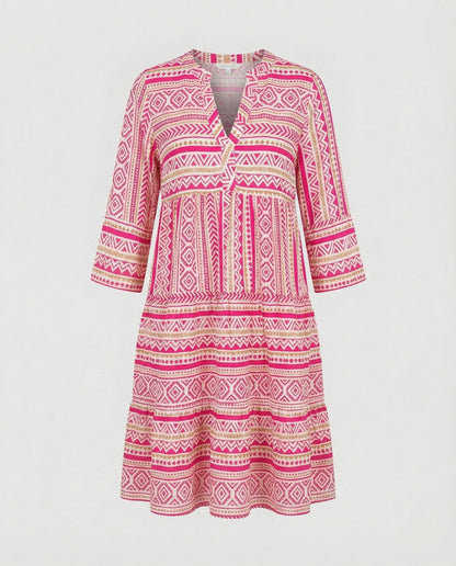 Damen Sommerkleid Leicht Blumenprint