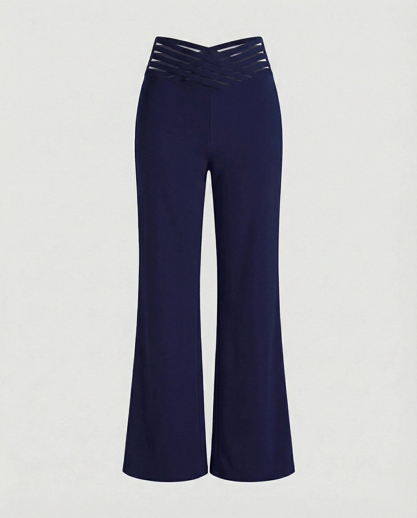 Damen Palazzo-Hose Bequem Mit Cut-Outs