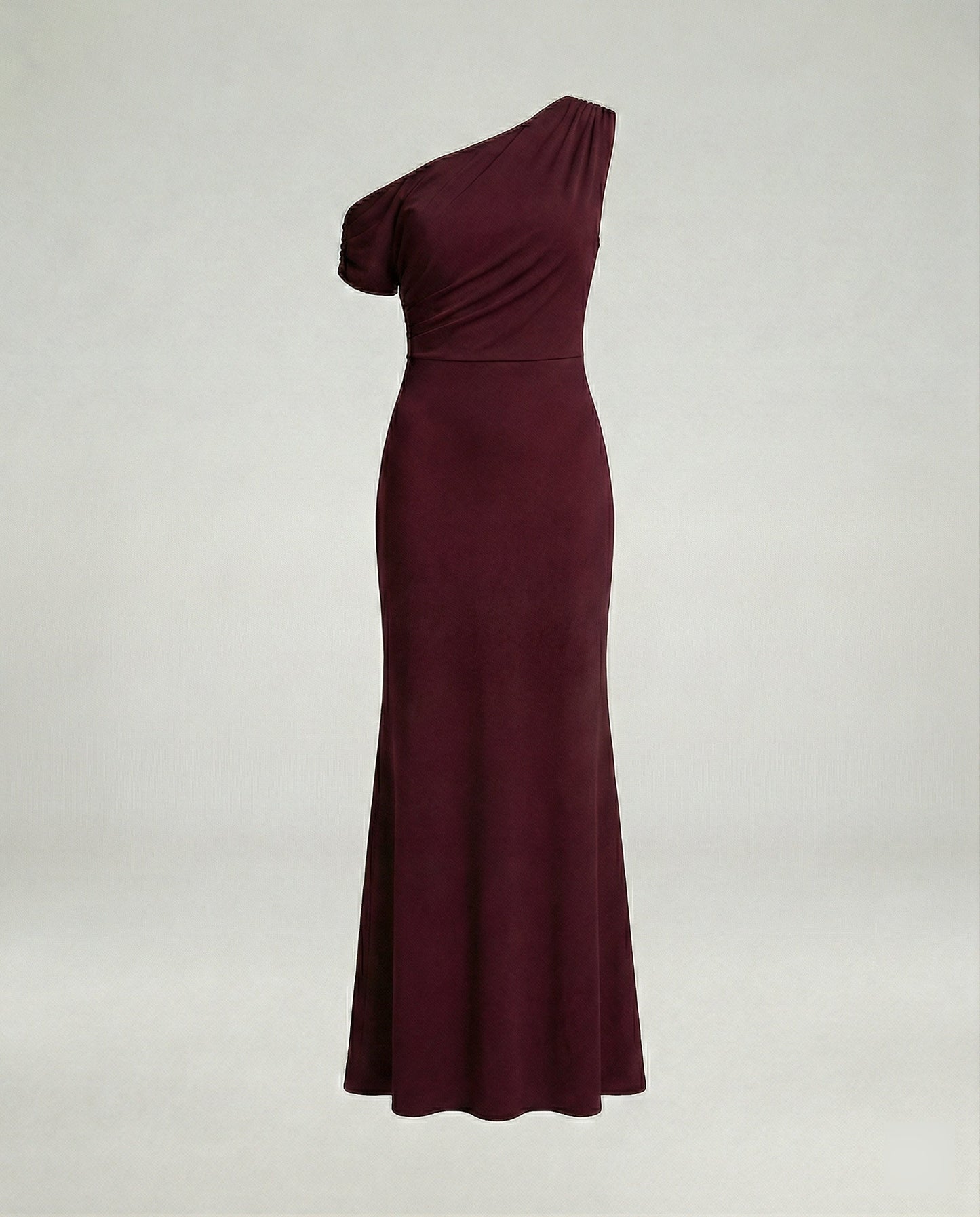 Elegantes Damen Abendkleid Figurbetont Asymmetrisch Lang