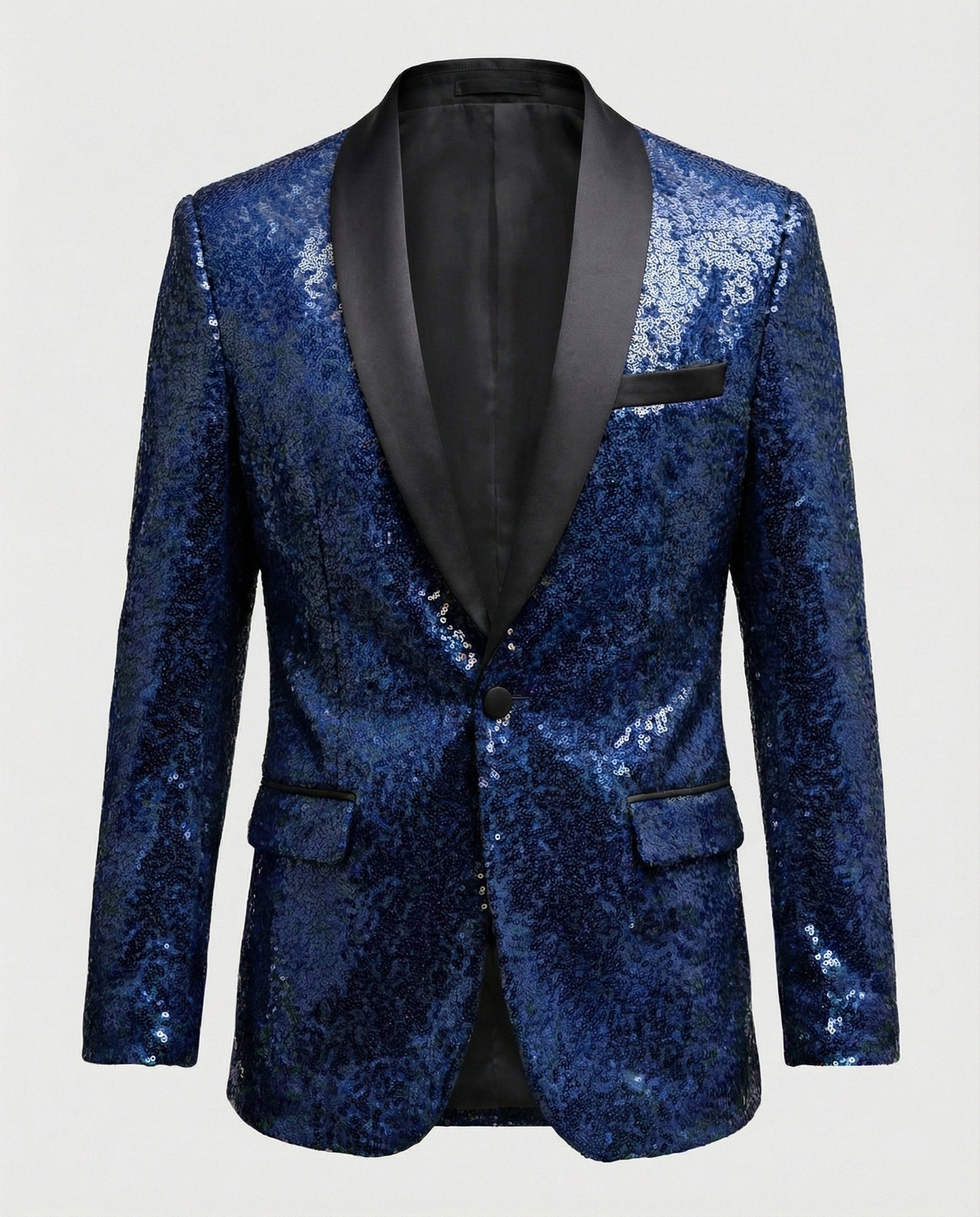 Herren Blazer Pailletten Glamour