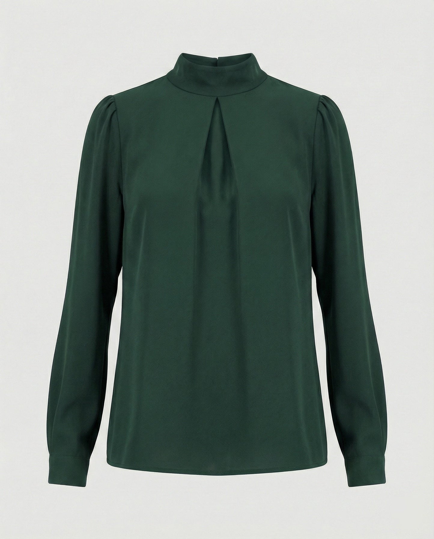 Damen Elegante Stehkragenbluse aus Spitze e Spitze