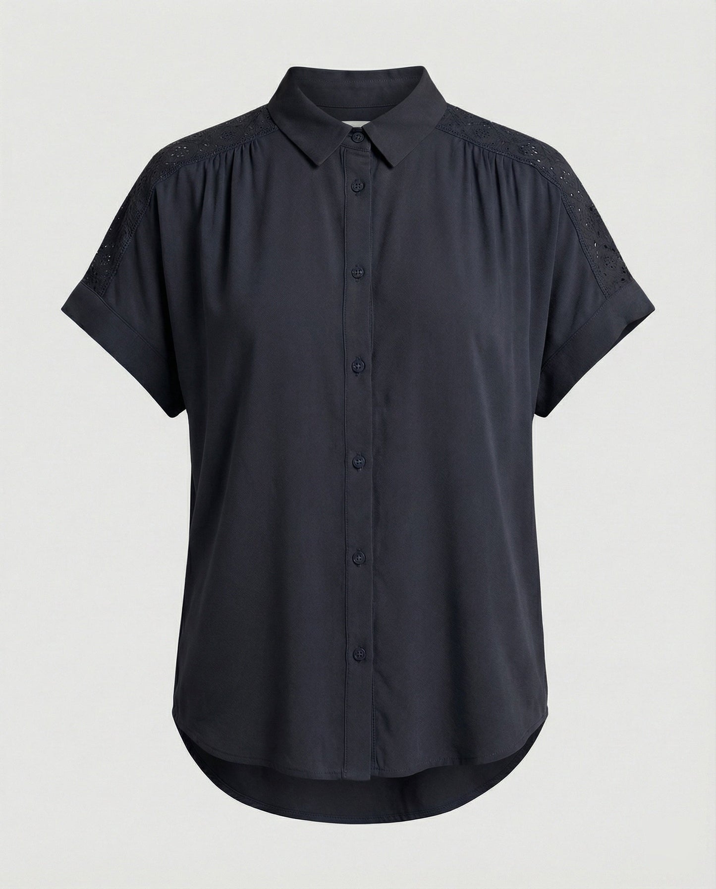 Damen Häkel- Kurzarm Bluse Sommer