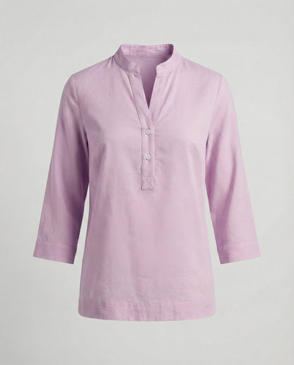 Damen Bluse Stehkragen Modern Eleganz