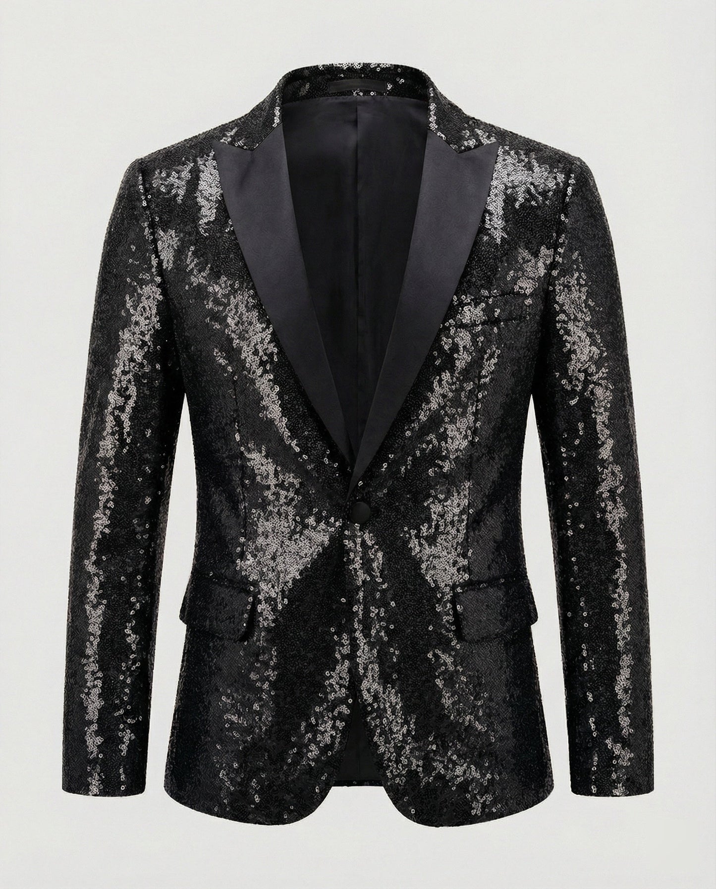 Herren Paillettenblazer Glitzer