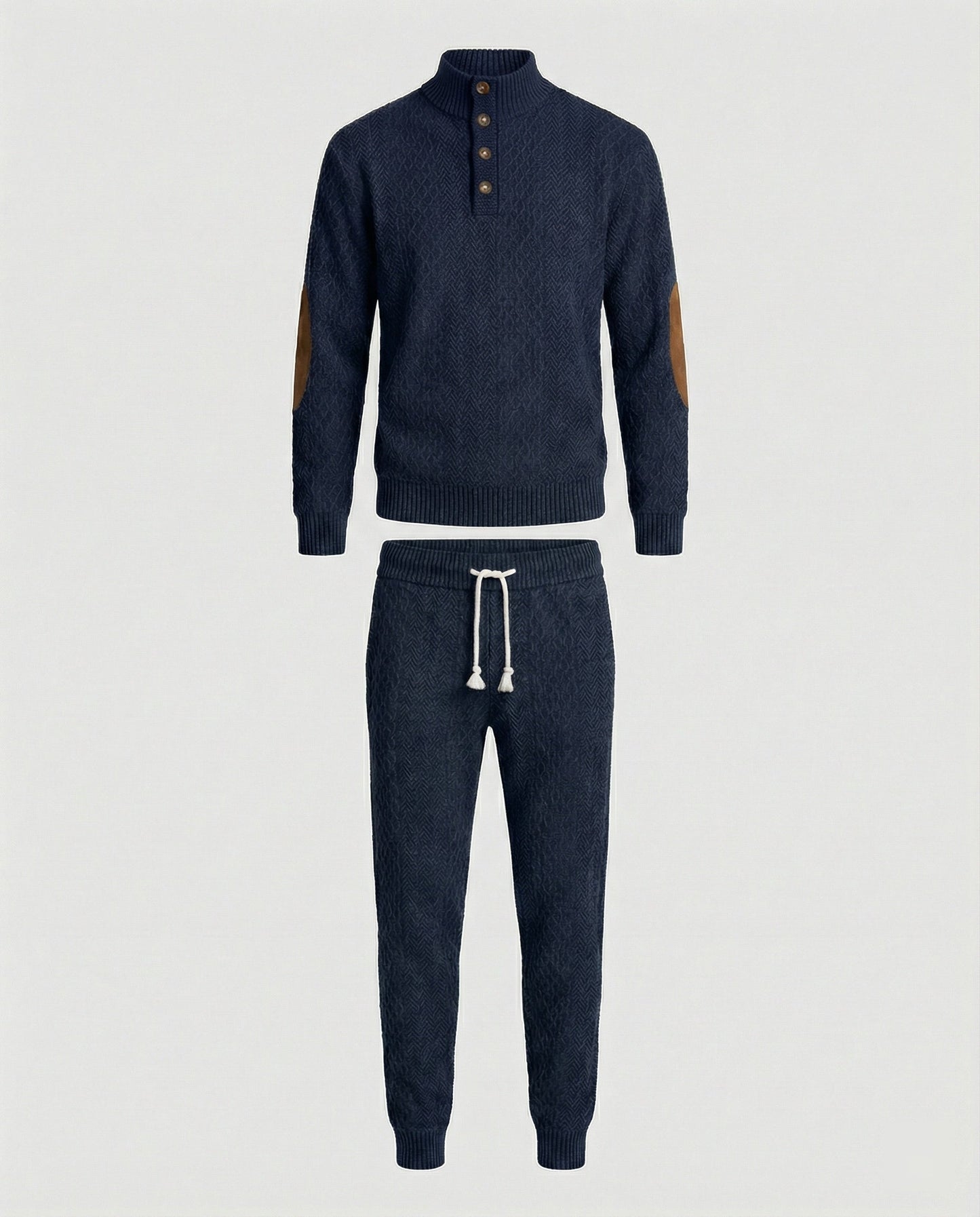 Herren Strickanzug Langarm Stehkragen Modern - Norvielle