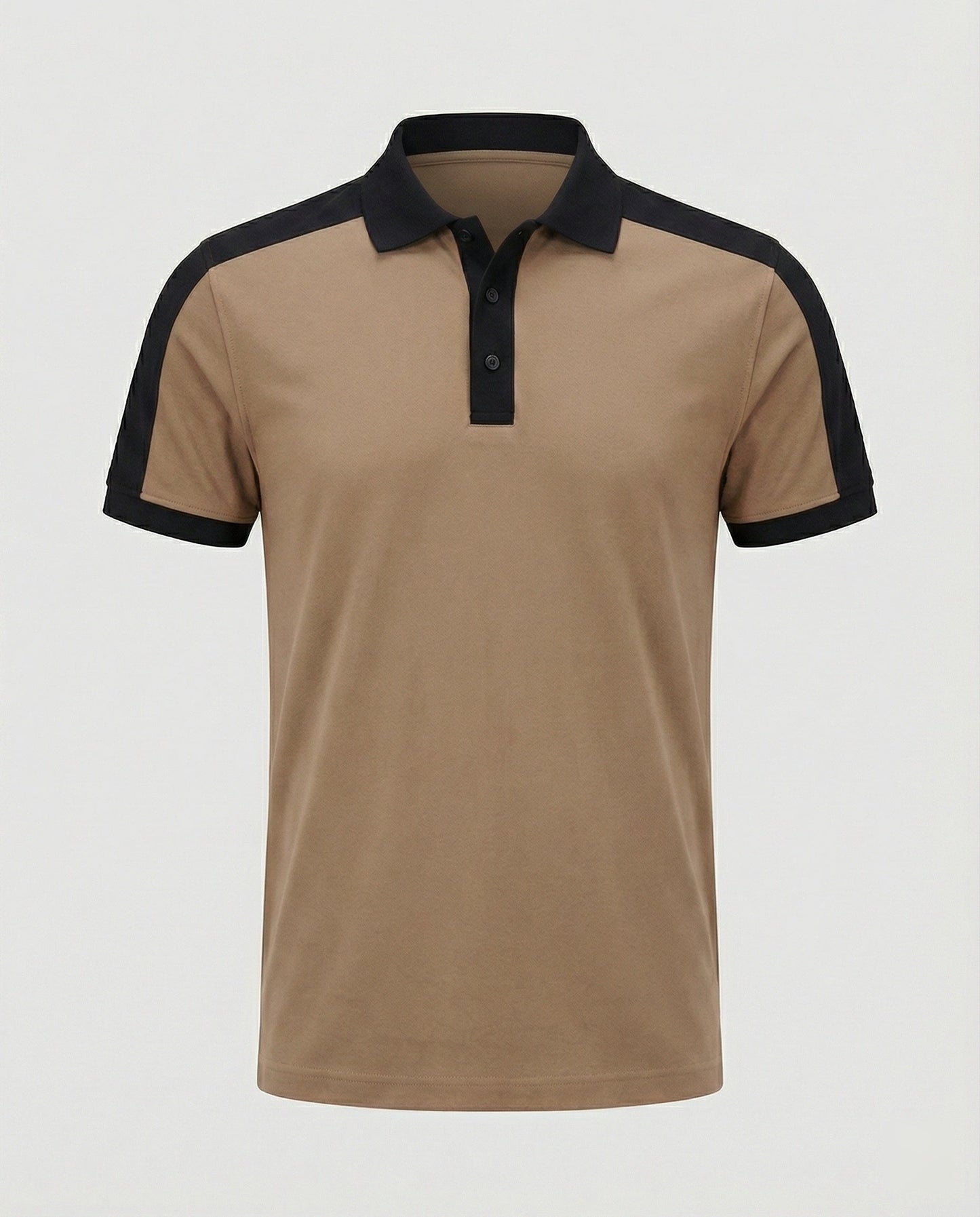 Herren Poloshirt Slimfit Kontrastkragen Modern