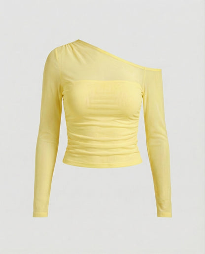 Damen Schulterfreies Asymmetrisch Elegant