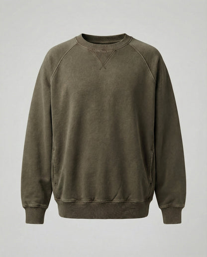 Kaschmir Sweatshirt Damen V-Ausschnitt Bequem Grau