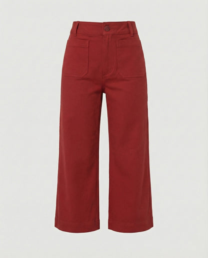 Damen Weite Hose Bequem Modischer Schnitt