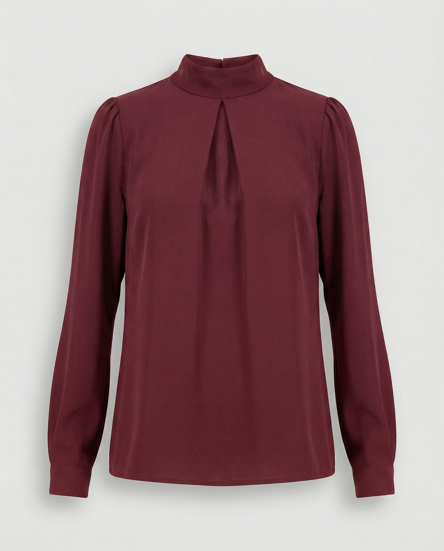 Damen Elegante Stehkragenbluse aus Spitze e Spitze