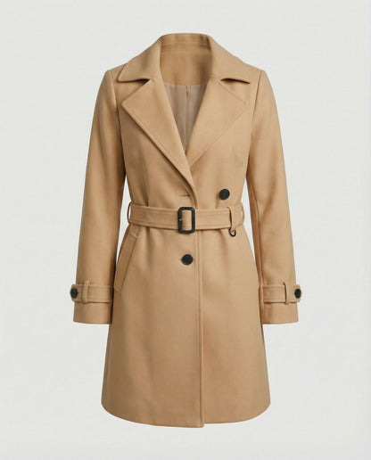 Damen Trenchcoat Mit Gürtel Modern