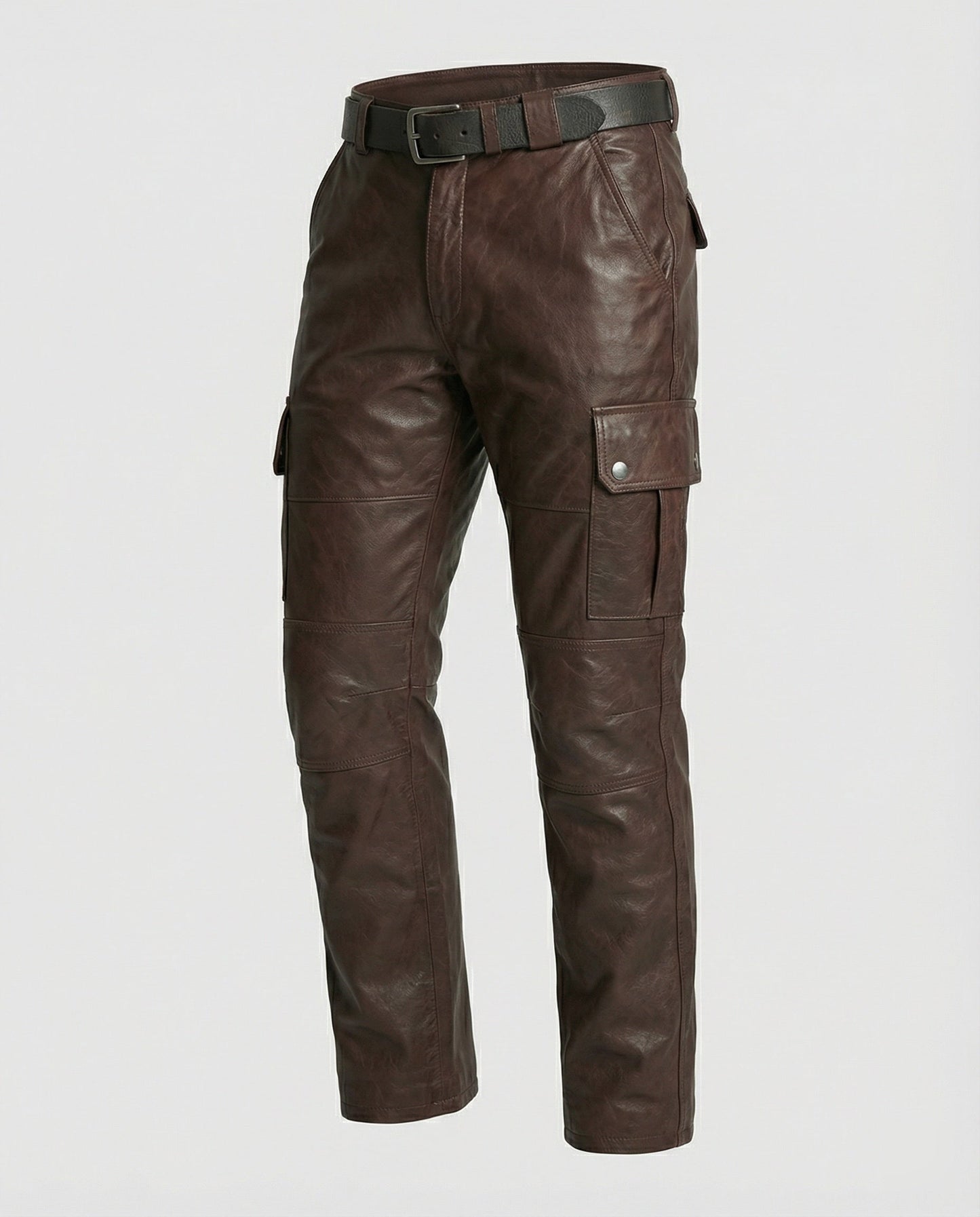 Herren Lederhose Cargo Robust Mit vielen Taschen