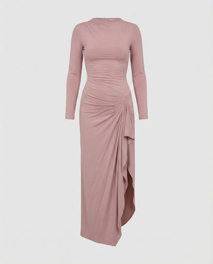 Damen Abendkleid Wickelkleid mit Schlitz Elegant Längs - Norvielle