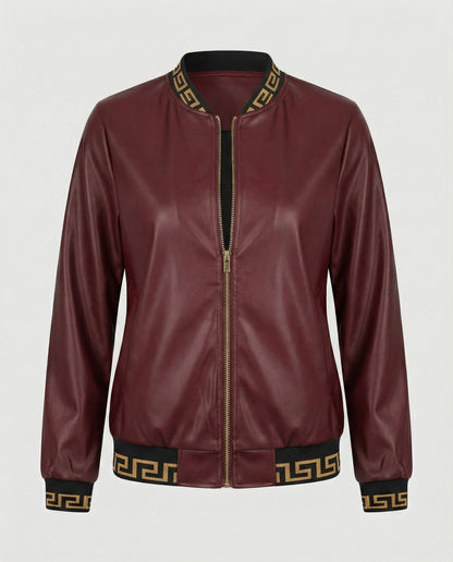 Damen Langarmjacke Geoprint Trendig