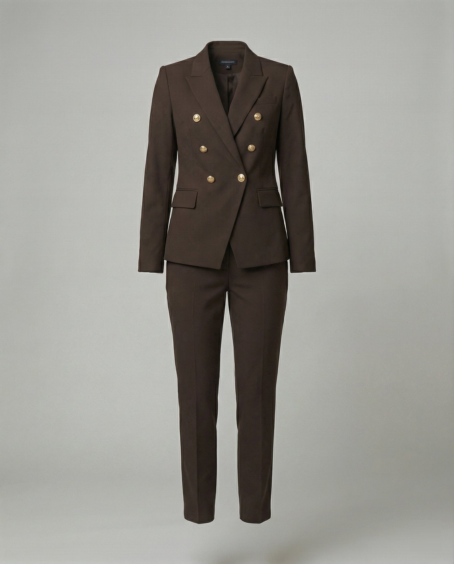 Damen Blazer Set Schick Modern Knopf