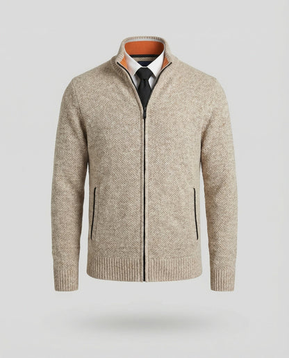 Herren Steppjacke Elegante Reißverschluss