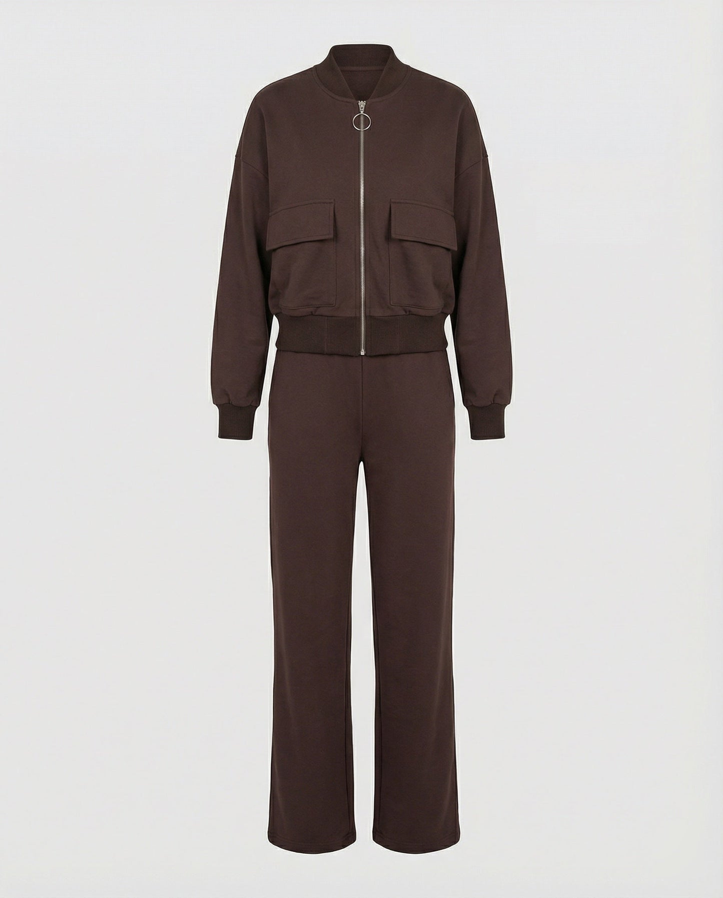 Damen Zip Jacke Mit Taschen Lässig Casual
