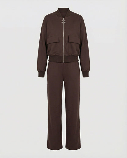 Damen Zip Jacke Mit Taschen Lässig Casual