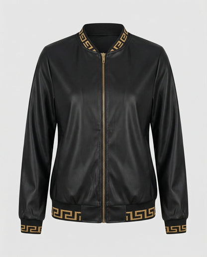 Damen Langarmjacke Geoprint Trendig