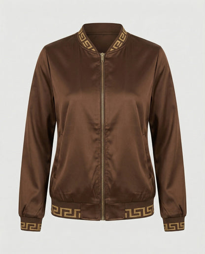 Damen Langarmjacke Geoprint Trendig
