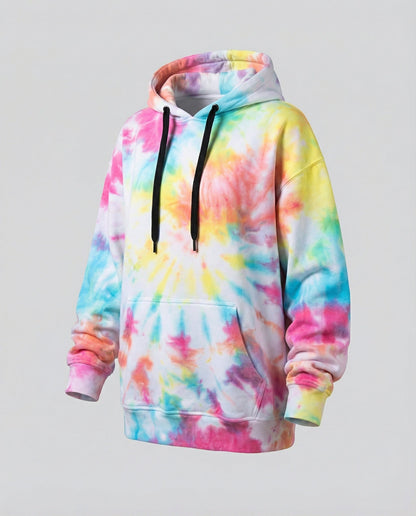 Damen Hoodie Farbenfroh Batik Design