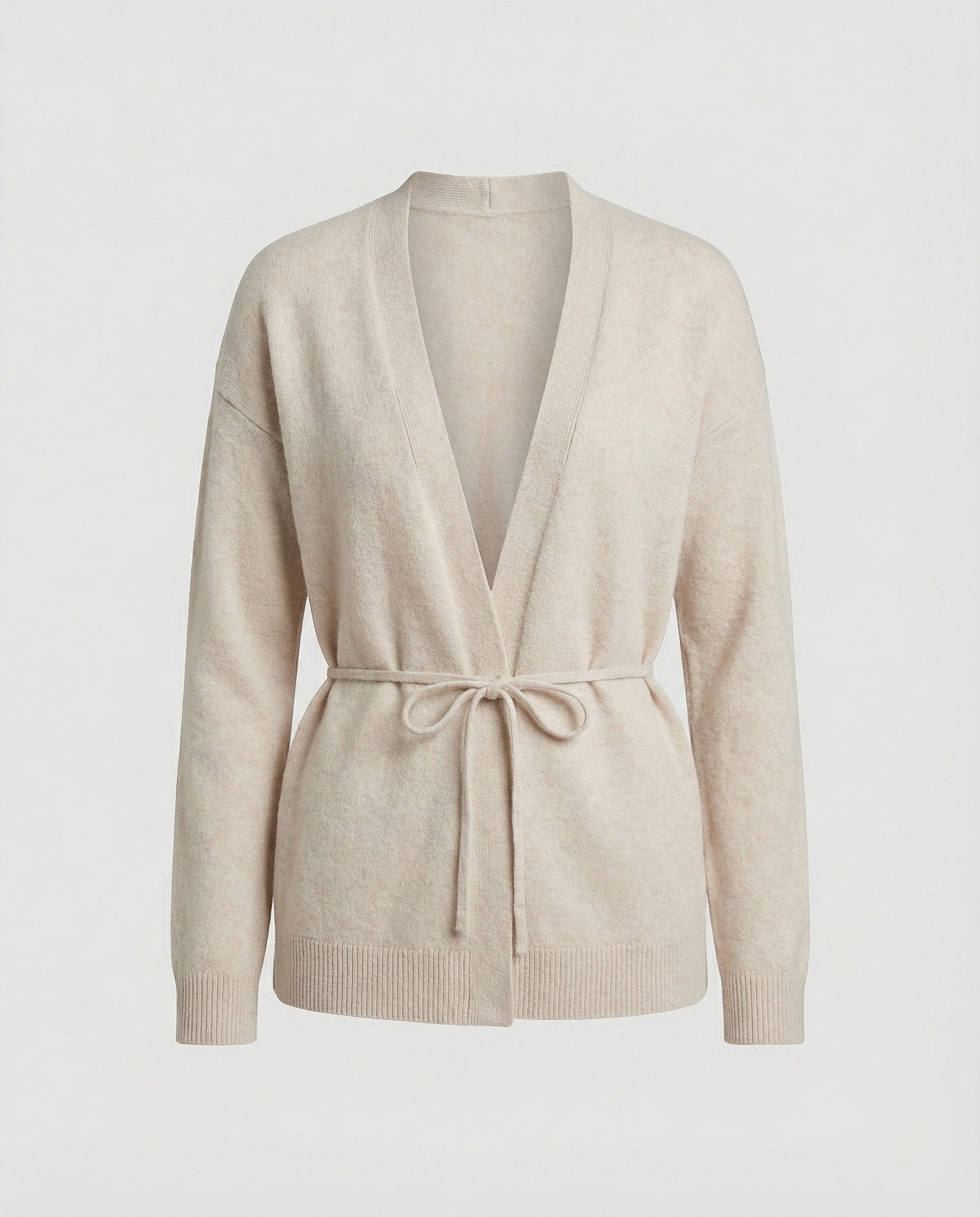 Damen Strickjacke Übergröße Mit Gürtel