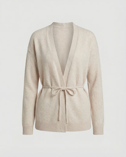 Damen Strickjacke Übergröße Mit Gürtel