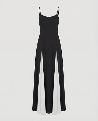 Damen Maxikleid Lang mit Schlitz Elegant
