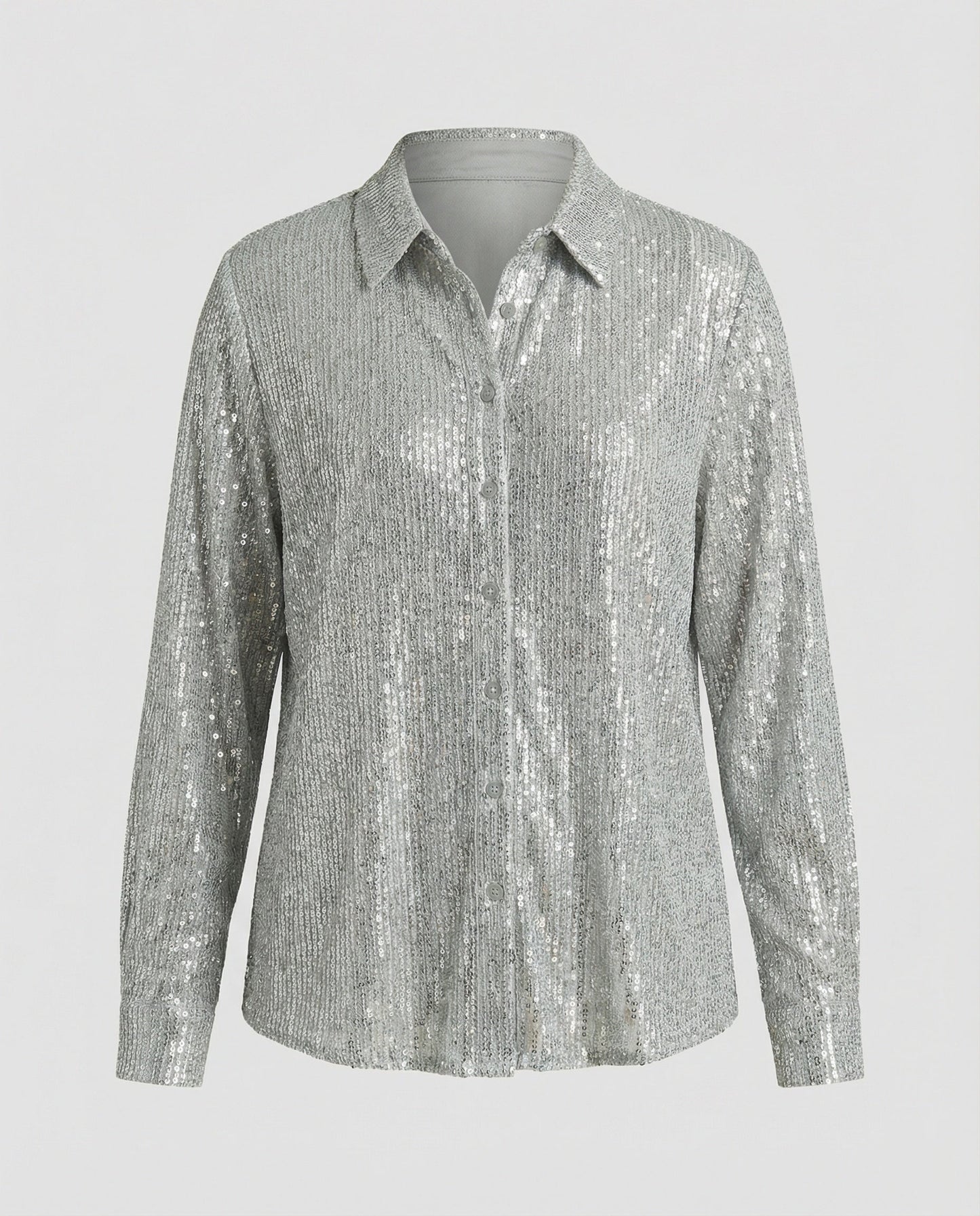 Damenbluse Glitzernd Transparent Pailletten