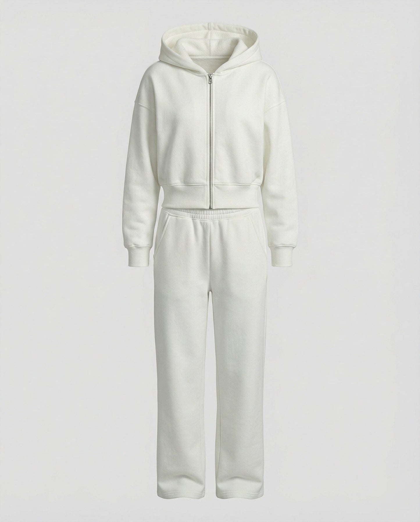 Damen Sweatanzug Reißverschluss Jogginganzug Bequem