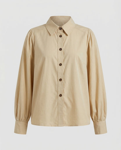 Damen Bluse Puffärmel Elegantes Oberteil