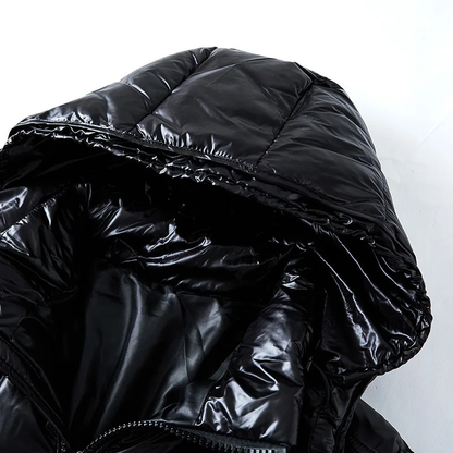 Herren Winterjacke Isoliert Kapuze Reißverschluss