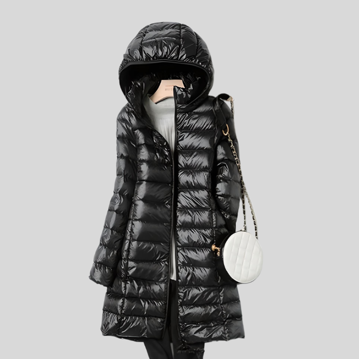 Damen Winterjacke Puffjacke Mit Reissverschluss Warm